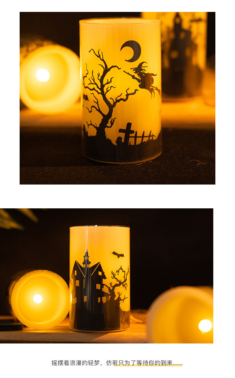 Factory supply  Halloween candles LED Flameless candles remote controller LED electronic candle lights for Halloween decor