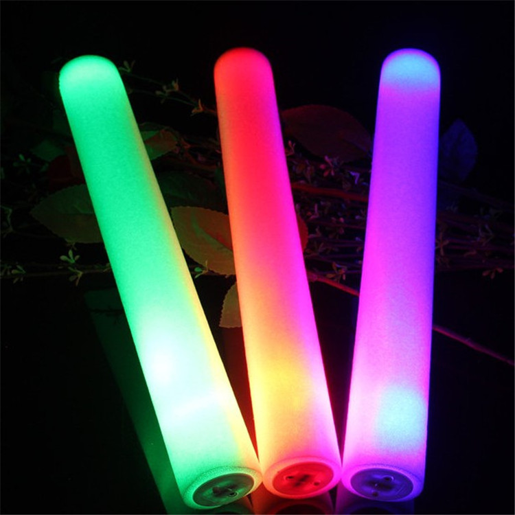 18inch Promotional Led Glow Foam Stick Light Up Foam Baton 3 modes For Party Wedding And Concert Led Foam Flashing Light Stick