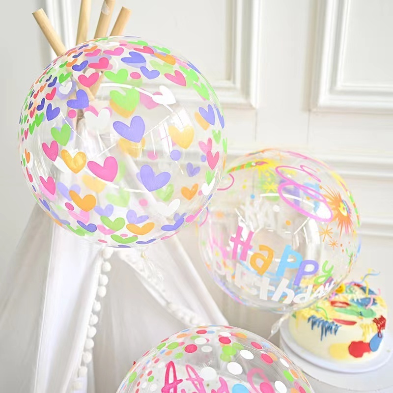 20inch Baby ShPopular design acrylic bobo balloon high quality 20 Inch Stretchable Printed event decor