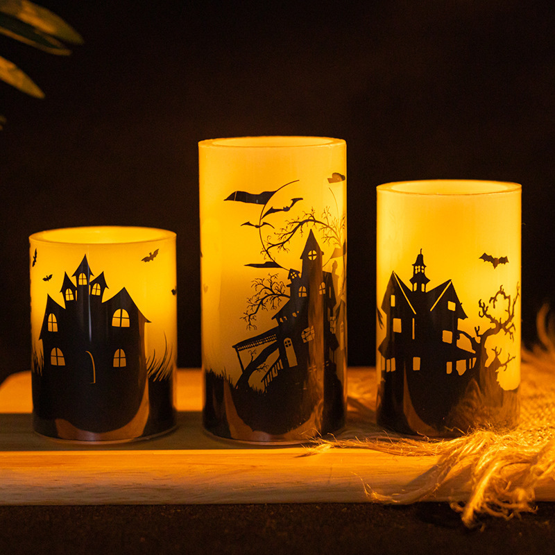 Factory supply  Halloween candles LED Flameless candles remote controller LED electronic candle lights for Halloween decor