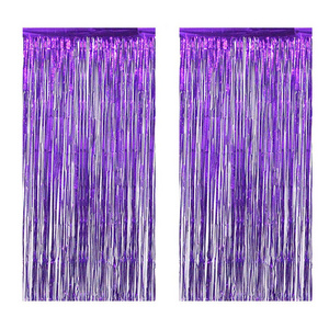 1M2M 3M Party Baby Shower Foil Fringe Garland Wedding Party Wall Decoration Photo Booth Backdrop Tinsel foil Curtain