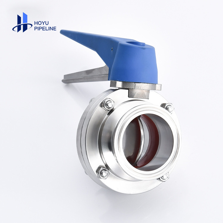 Hot Sale  Stainless Steel 304 Tri Clamp Sanitary Quick Loading Opening Duckbill Butterfly Valve