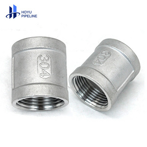 Plumbing Threaded T Pipe Fitting ss304 Stainless Steel Pipe Fittings Flex  BPS NPT Union Conical Union