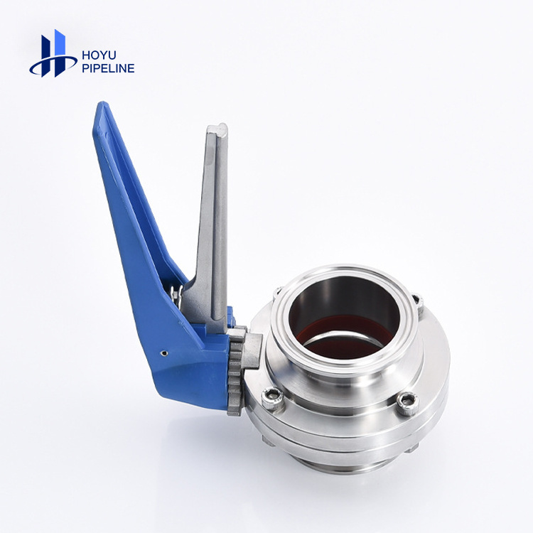 Hot Sale  Stainless Steel 304 Tri Clamp Sanitary Quick Loading Opening Duckbill Butterfly Valve