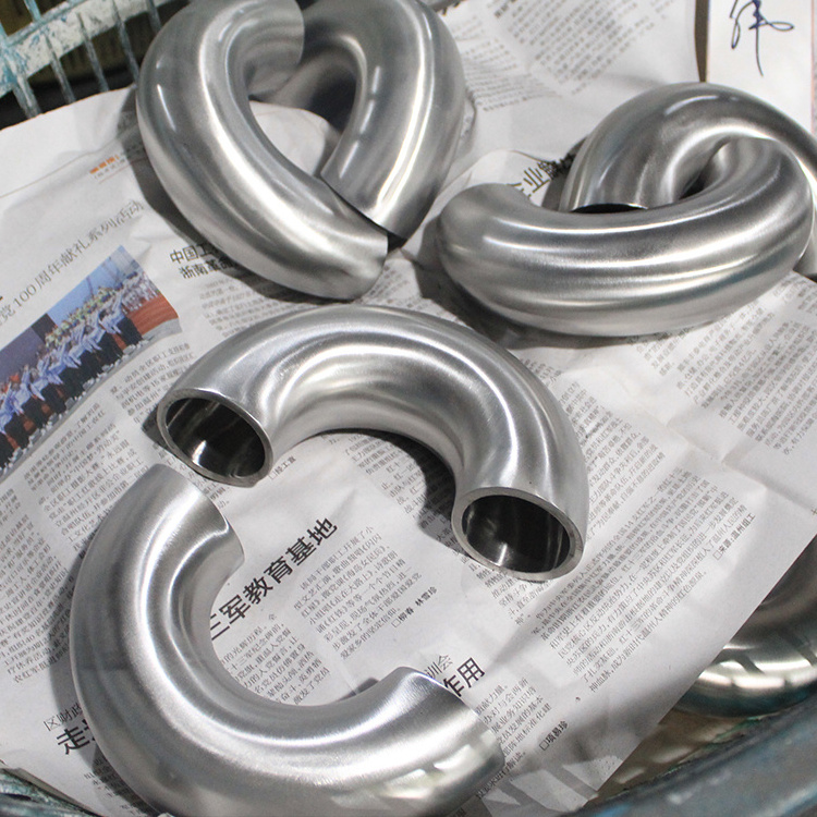 Sanitary Stainless Steel 304/316 Bend Tube Pipe Welding Elbow 180 90 Degree Handrail Elbow plumbing materials elbow