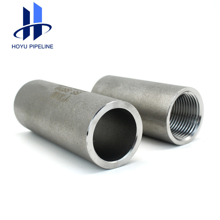 Metal stainless steel pipe coupling connector fitting high pressure thread sanitary seamless pipe clip joints plug pipe fitting