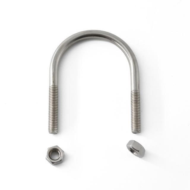 Connection flexible Stainless Steel u-bolt flange serration process standard Threaded Stud nut Bolt bolts and Nuts