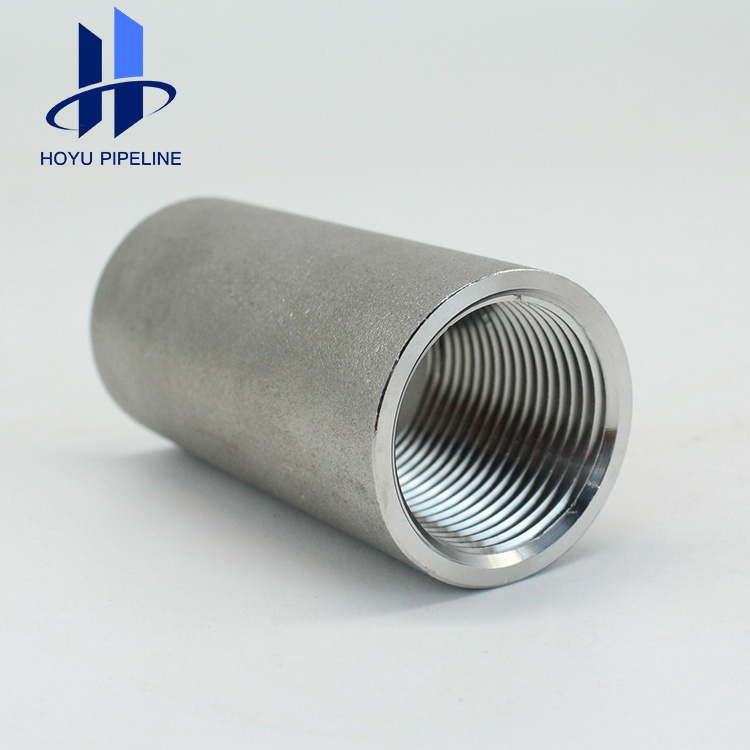 Metal stainless steel pipe coupling connector fitting high pressure thread sanitary seamless pipe clip joints plug pipe fitting