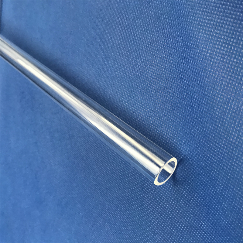 High quality polished quartz glass pipe transparent quartz glass tube high temperature heating tube