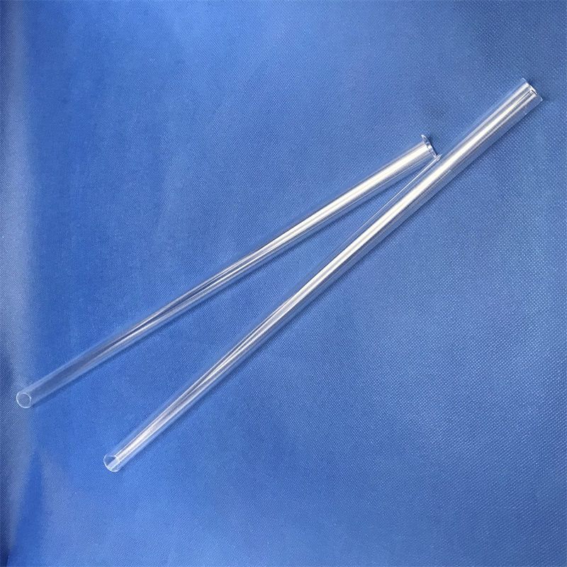 High quality polished quartz glass pipe transparent quartz glass tube high temperature heating tube