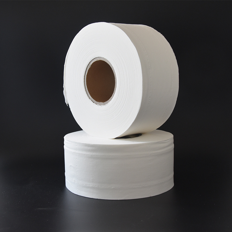 custom cheap white mini jumbo toilet roll 250m 2ply 140m bulk toilet paper jumbo roll