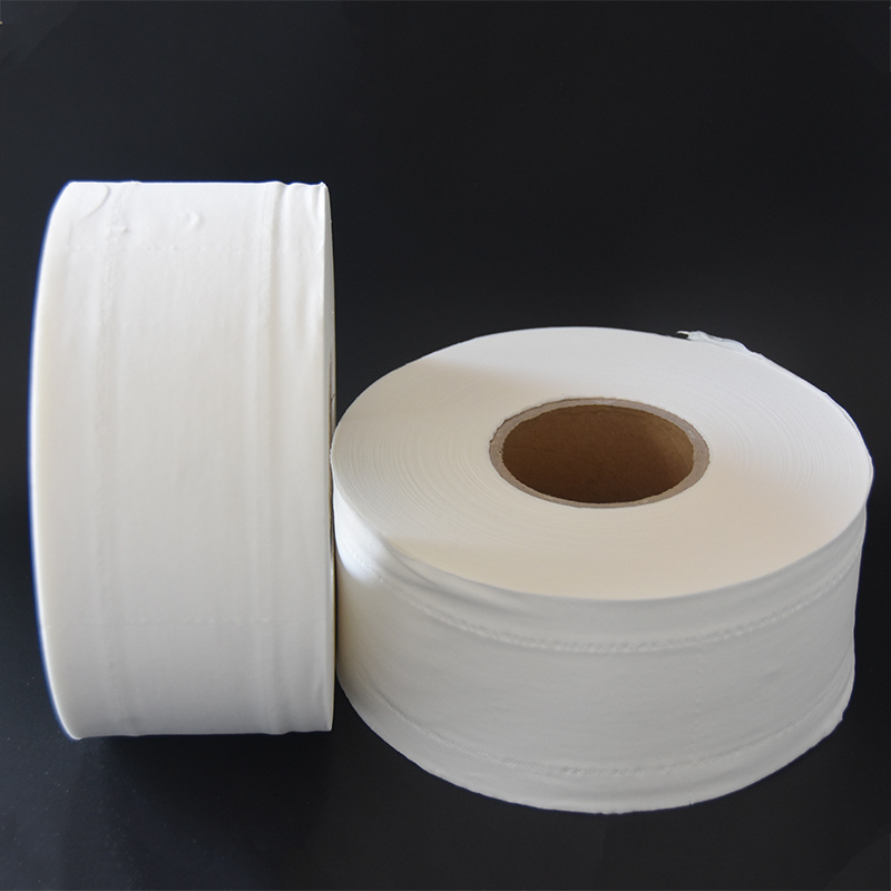 custom cheap white mini jumbo toilet roll 250m 2ply 140m bulk toilet paper jumbo roll