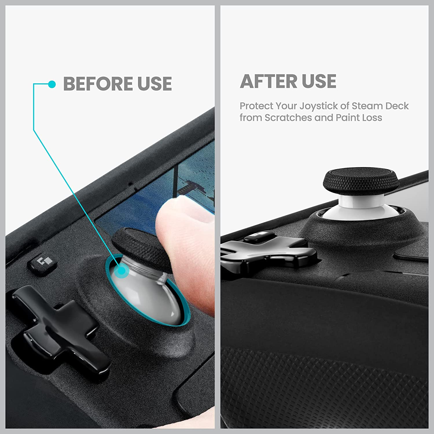 Invisible Joystick Protector Ring Gmae Accessories Compatible With Steam Deck/Xbox/PS4/PS5 Gamepad Joystick