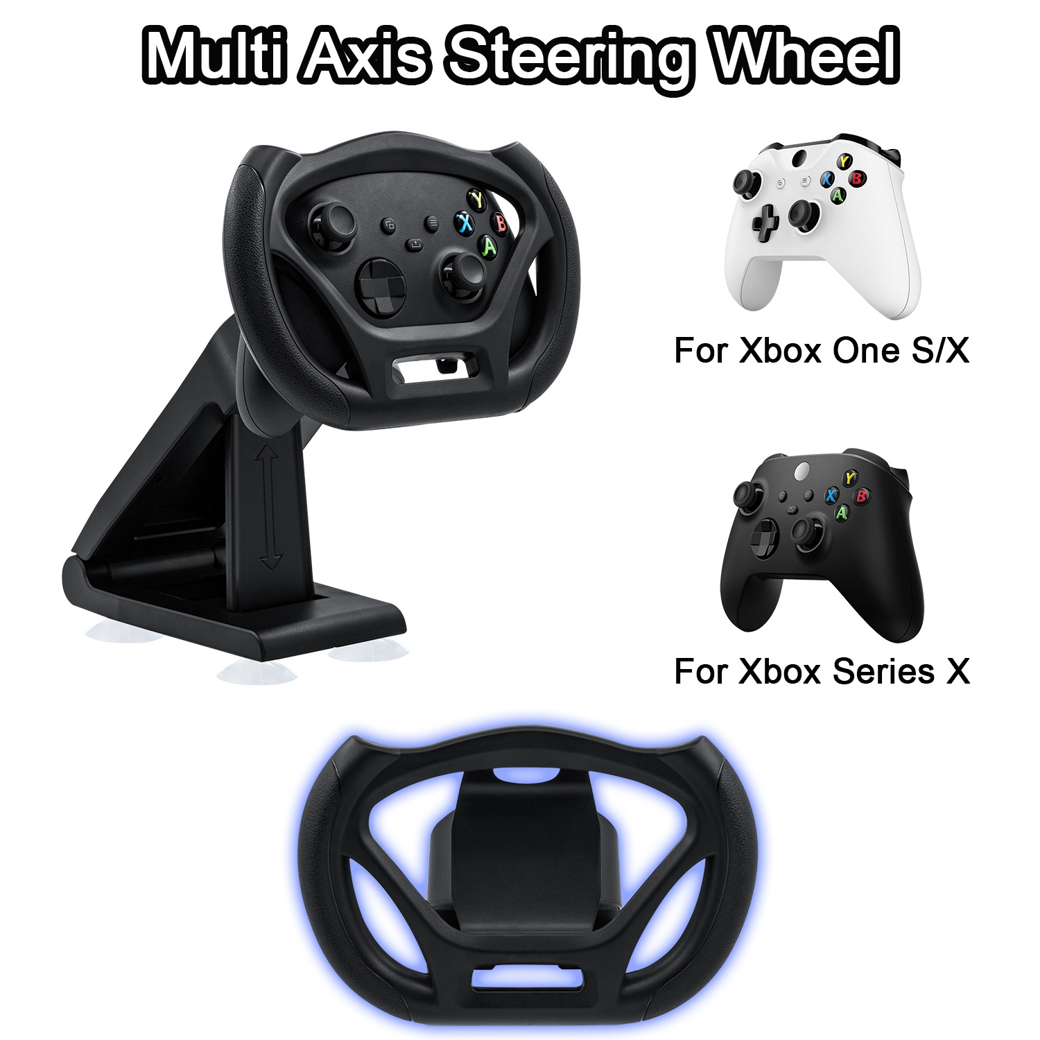 Multi Axis Game Racing Steering Wheel For Xbox Series X/S Controller Gamepad Accessories