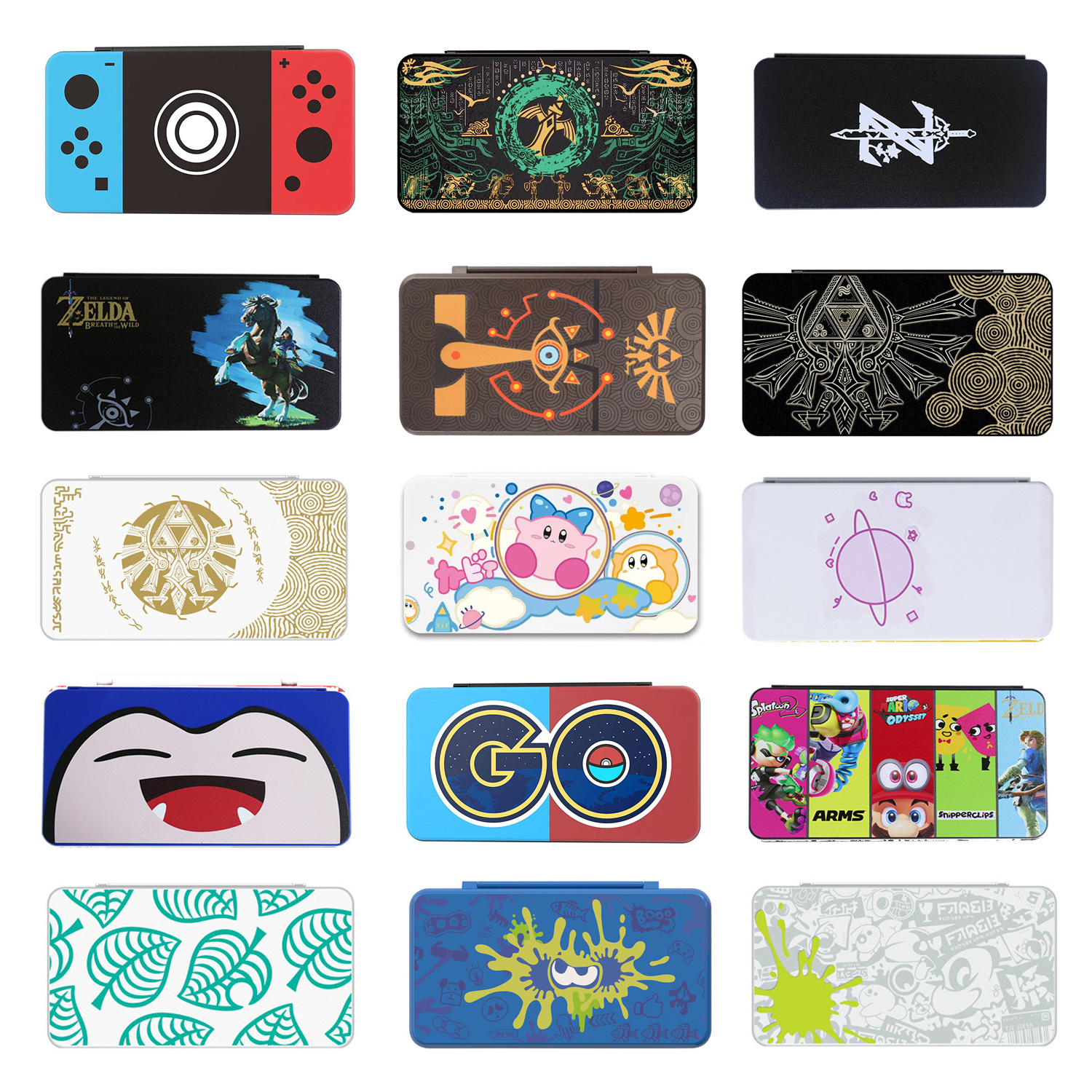 Custom Pattern Design 24 Slots Game Card Case Storage Box Game Accessories For Nintendo Switch Game Card Cartridge Holder Case