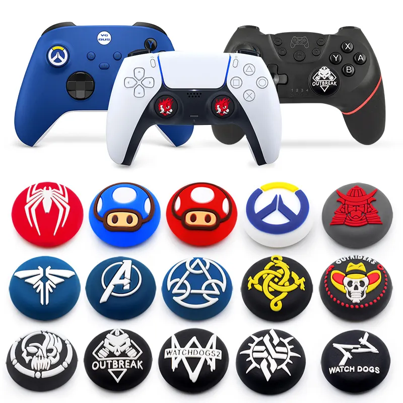 Wholesale Custom Controller Thumb Grips Thumbstick Grip Cover For Xbox One Series PS4 PS5 Switch Pro Controller Joystick Cover