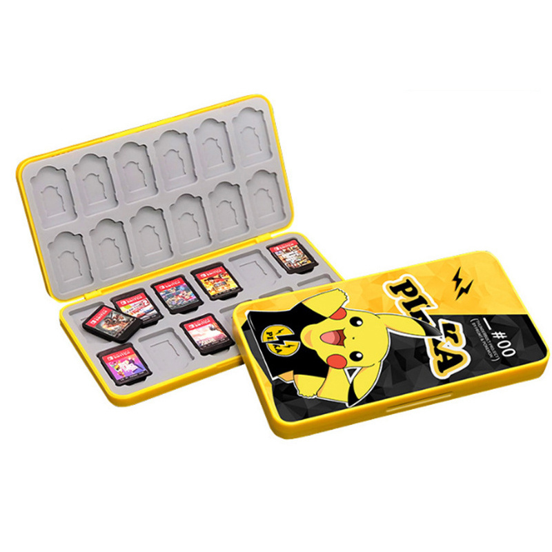 Custom Lovely Patterns 24 Slots Magnetic Game Card Case Storage Box Game Accessories For Nintendo Switch