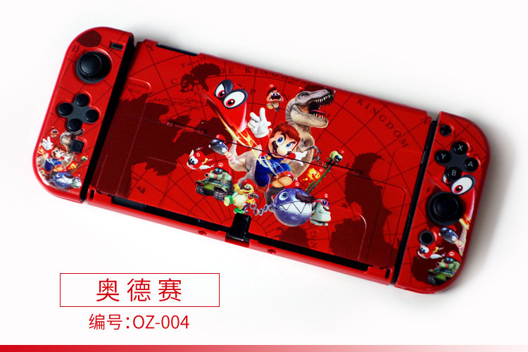 Custom Pattern Frosted PC Cover Protective Split Shell Case Game Accessories For Nintendo Switch OLED Case