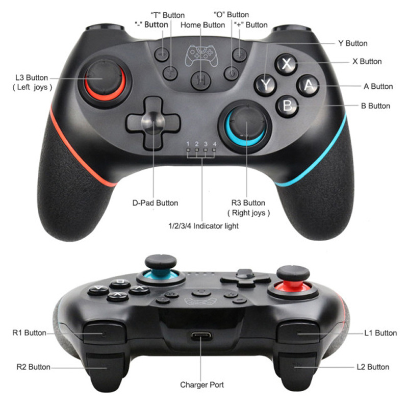 Hot Sale Switch Pro Wireless Controller Six Axis Double Shock Gamepad Game Accessories For Nintendo Switch Joystick