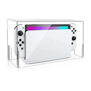 Transparent Dust Cover Waterproof Clear Acrylic Cover Sleeve Display Box For Nintendo Switch/Switch Oled Console and Dock