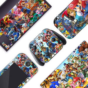 Custom Full Set Skin Sticker Protective Vinyl Decal Sticker Wrap Cover Game Accessories For Nintendo Switch Console Dock joy con