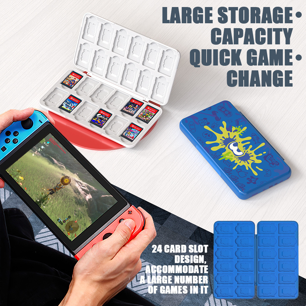 24 In 1 Portable Game Card Case Storage Box Game Accessories For Nintendo Switch Game Card Cartridge