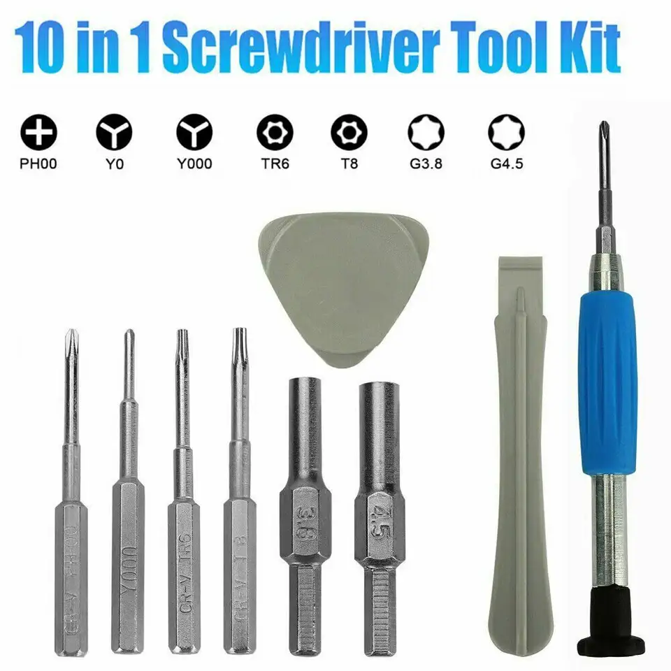 10 In 1 Disassemble Screwdriver Set Repair Tool Kit for Nintendo Switch 3DS Wii Wii U NES SNES DS Lite GBA Gamecube