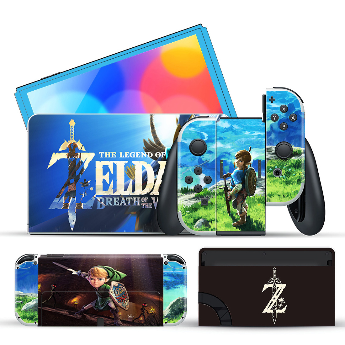 Custom design Vinyl Decal full Wrap Protection Cover sticker Skin For Nintendo Switch OLED game Console Dock joy con accessories