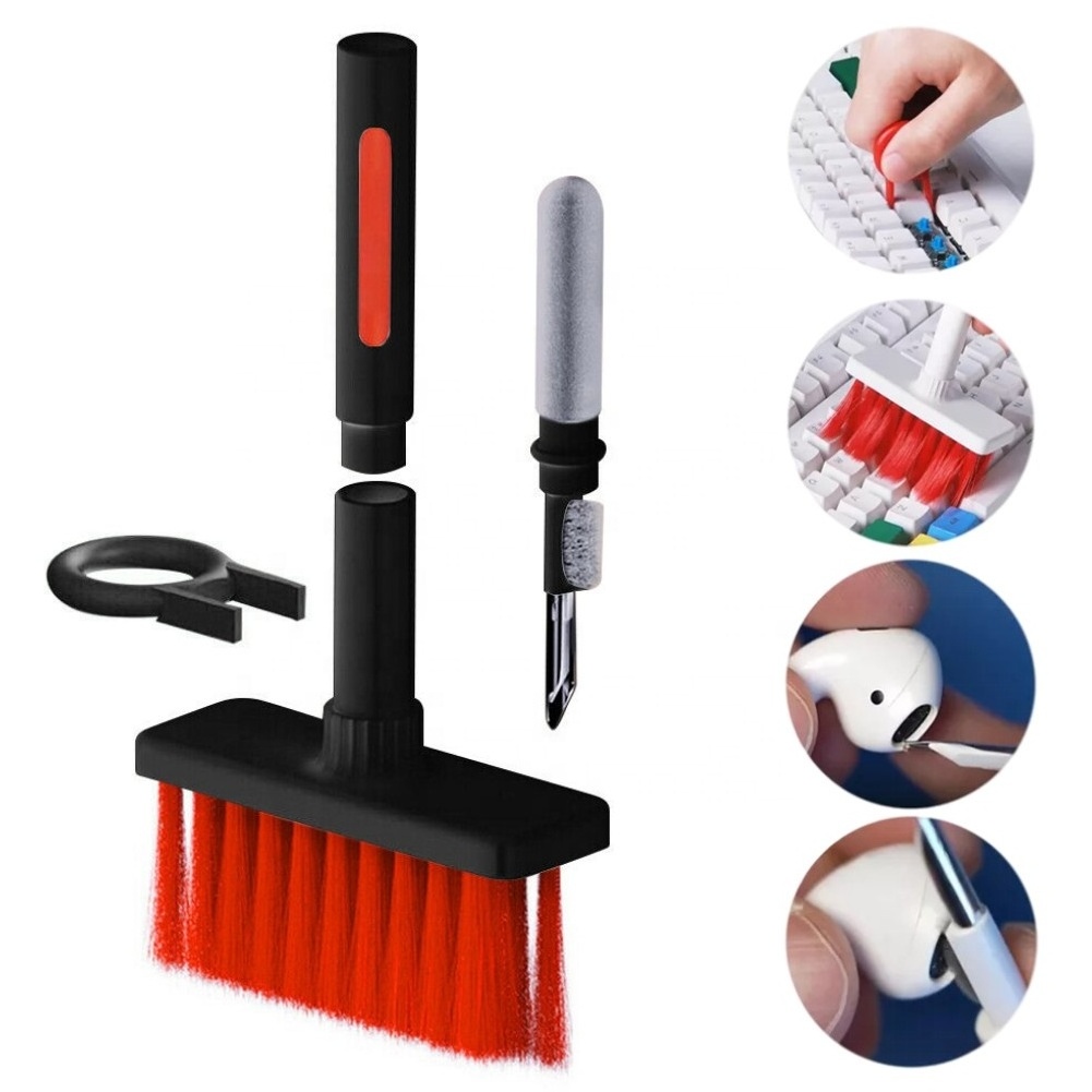 5 in 1 Keyboard Earphone Cleaning Tools Kit,Earbuds Cleaning Brush Keyboard Cleaner Dust Remover Key Puller