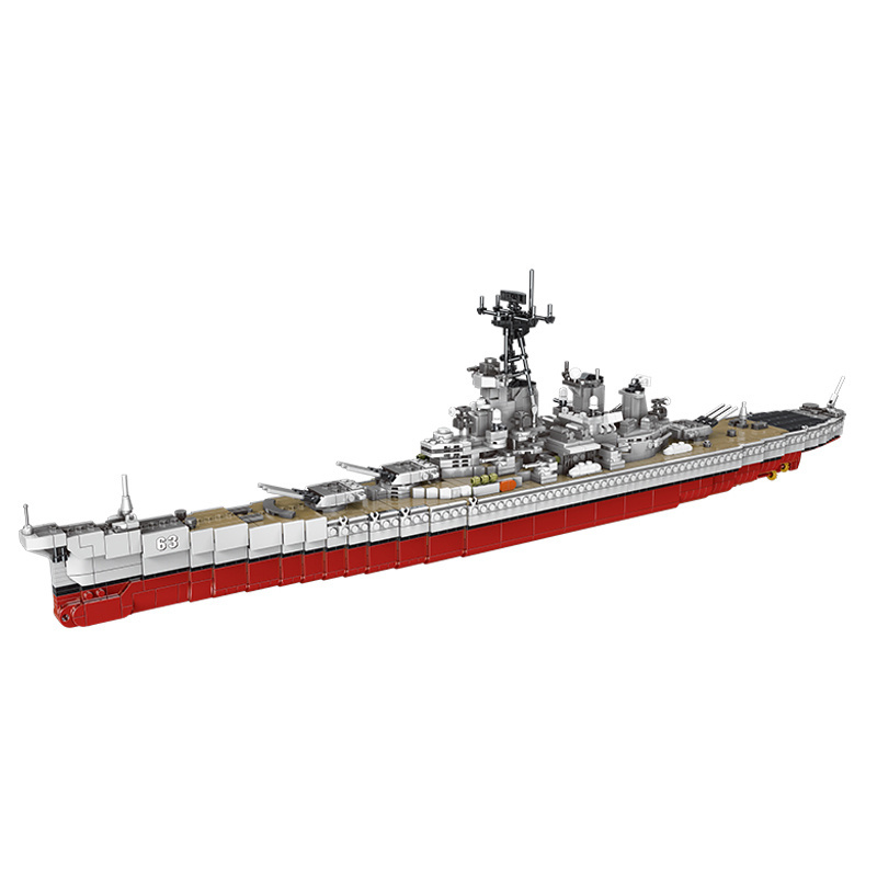 Xingbao 06030 Assembled Ship Model Battleship Building Blocks Sets Toy Military Series Education Block For kids