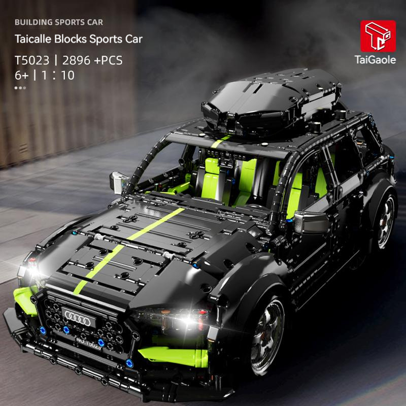 Taigaole T5023 Audi RS6 Building Sports Car Technology Bricks Model Vehicle build car model For Building Block toys