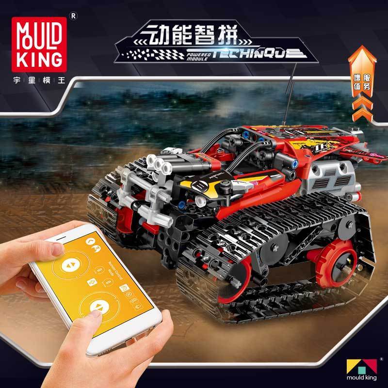 Mould King 13036 Red Technic Tank Building Blocks Kids Educational Construction Brick Toys Plastic Color Box building toys