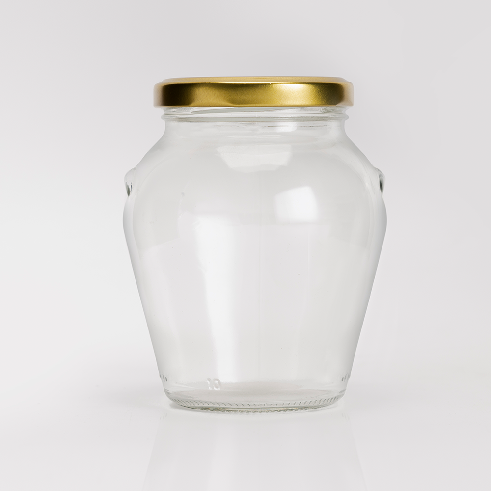 580ml 370ml 314ml 212ml Empty Orcio Glass Honey Food Jar Pot with Twist off Lids