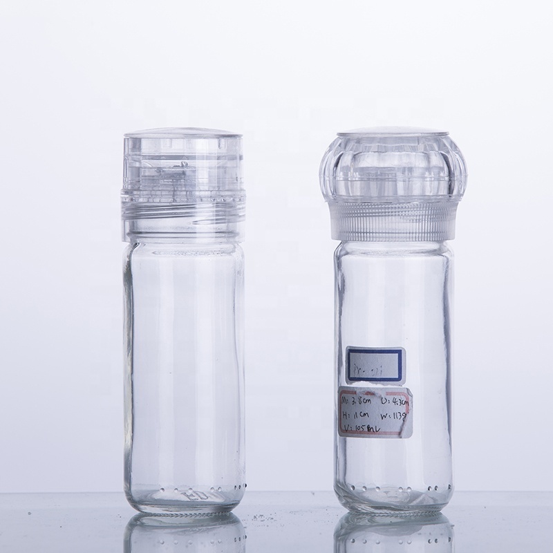 Wholesale Empty Clear Round Glass Spice Bottle Grinder | Bestsuppliers.com