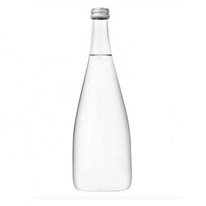 350ml 500ml 750ml High end soft drinks french evian mineral water glass bottle for beverage use