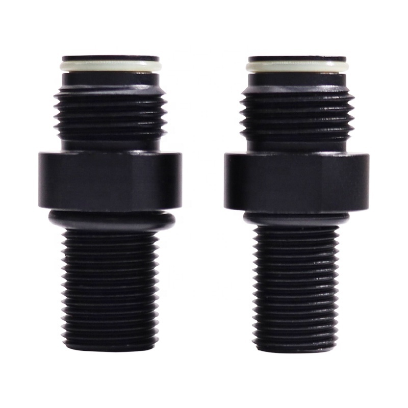 New Black High Accuracy Aluminum Alloy Without Thimble Valve Paintball Outdoors Cylinder Adapter