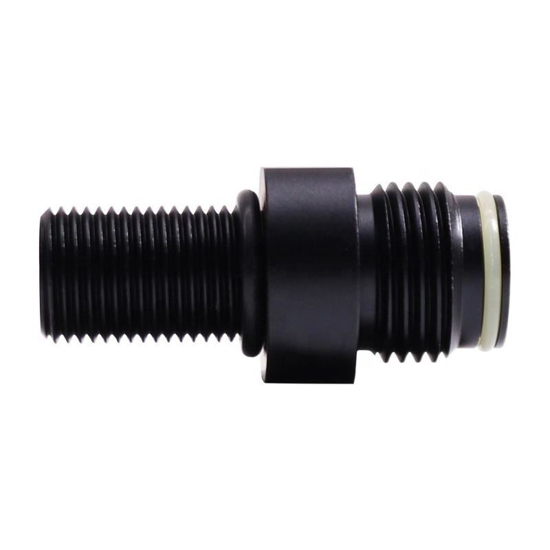 New Black High Accuracy Aluminum Alloy Without Thimble Valve Paintball Outdoors Cylinder Adapter