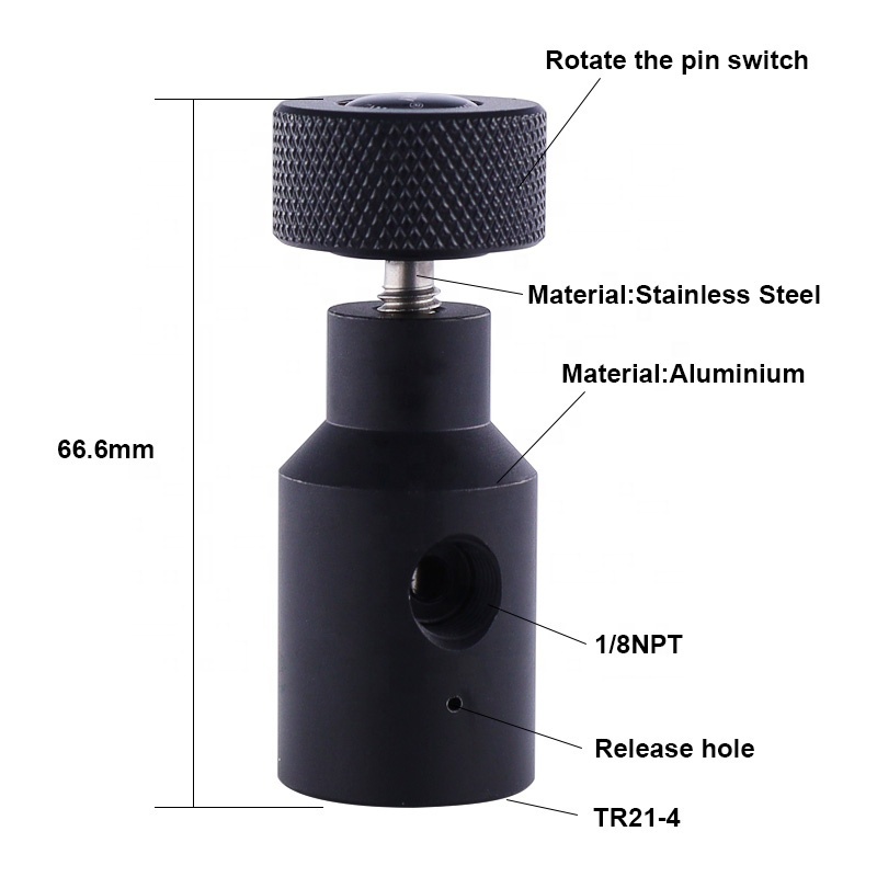 Aluminum Alloy CO2 Refill Adapter Bottle Connector Air Regulator Soda Tank Filling Station Adapter