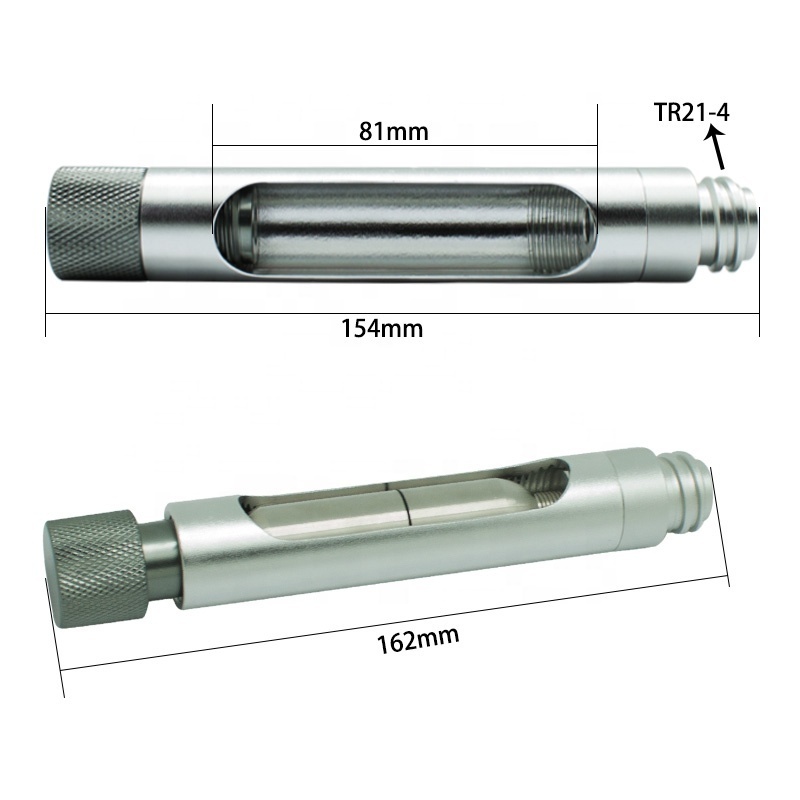 New Silver Quick Change 12g 12 Gram CO2 Cartridge Adapter with Soda Threads TR21-4