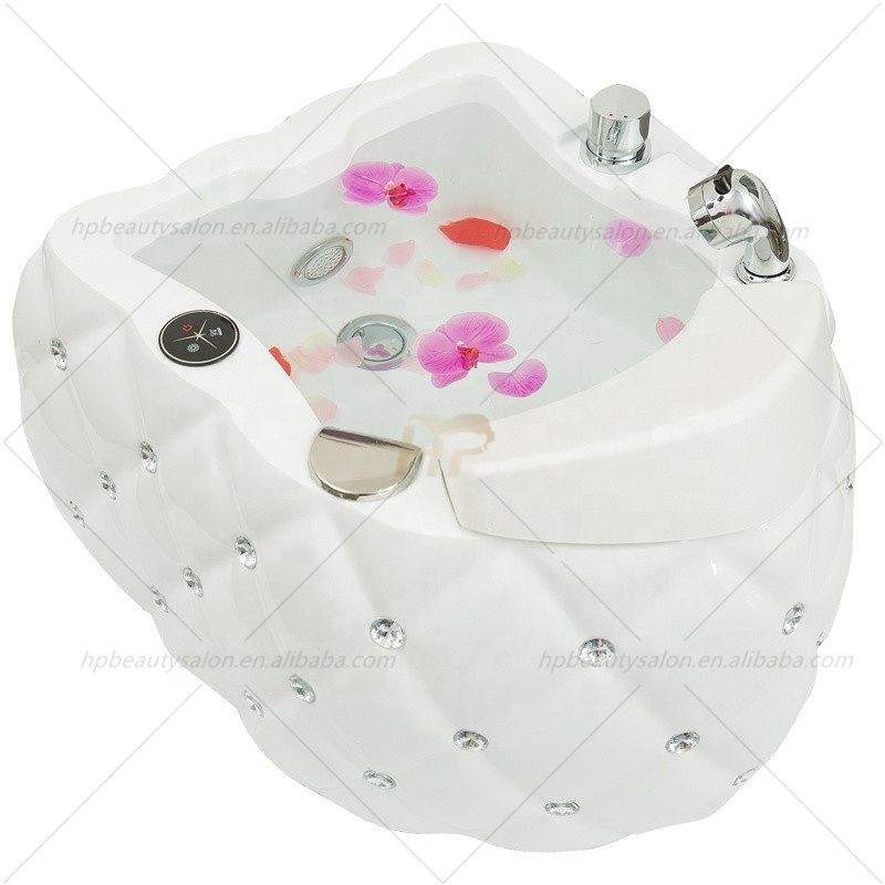 Foot Spa Pedicure Bowl Foot Spa White Pedicure Bowl with Footrest High Quality White Pedicure Sink Bowl HP-PC006