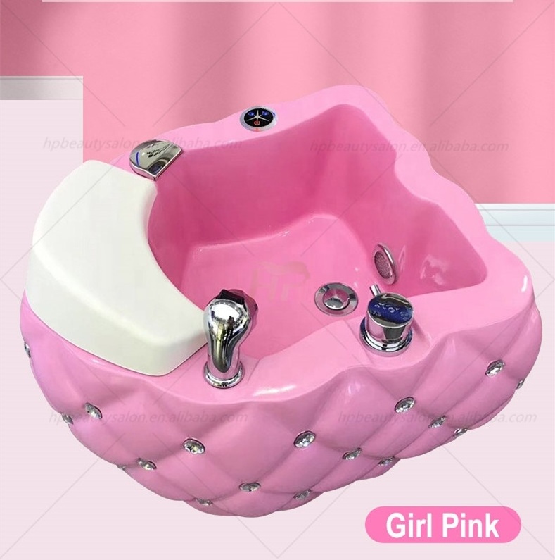 Foot Spa Pedicure Bowl Foot Spa White Pedicure Bowl with Footrest High Quality White Pedicure Sink Bowl HP-PC006