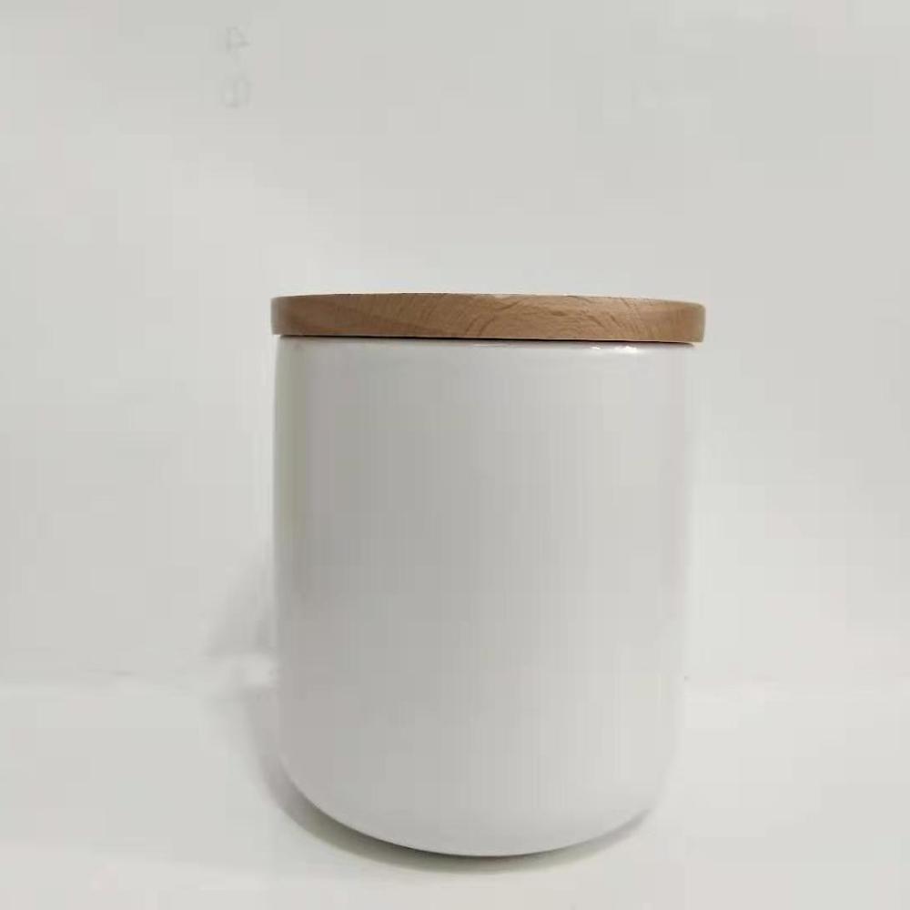 Custom wholesale colored candle container large unique candle vessels luxury empty ceramic candle jars with lids