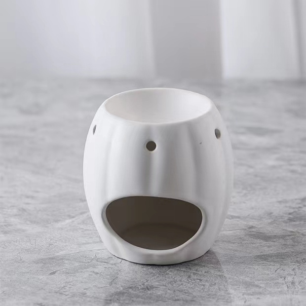 Wholesale Pumpkin tea light Ceramic oil burner incense burner ceramic wax burner