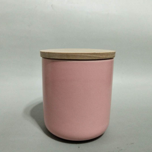 Custom wholesale colored candle container large unique candle vessels luxury empty ceramic candle jars with lids