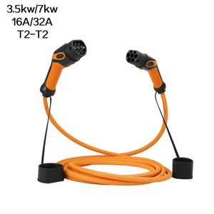 3.5kw 7kw 16A 32A Type 2 to Type 2 Customized color Model 3 EV Charging Cable 32A TPU CableEV Charging Cable