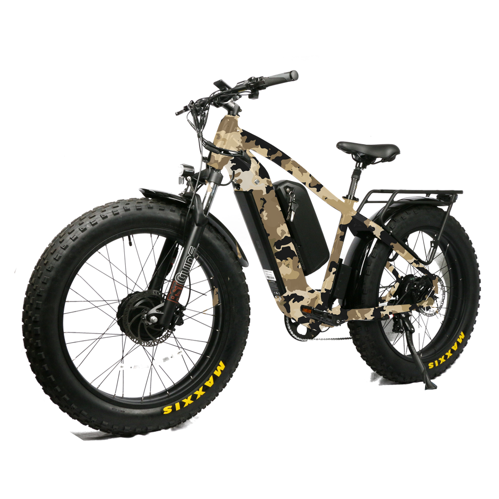 2022 new style 52v 1000w 2000w integrated battery mountain ebike 26 inch fat tire electric bike bicycle