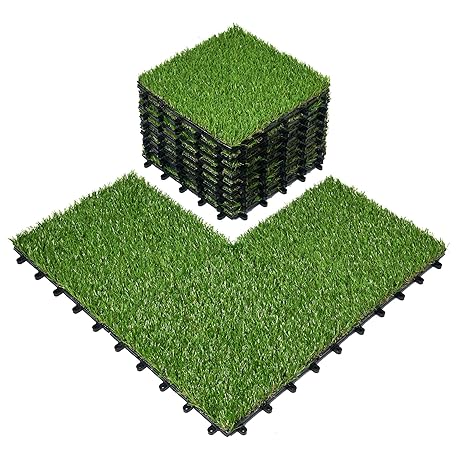 Top good price HPG-6202 Hot sale indoor outdoor garden carpet artificial grass tiles for landscape decor