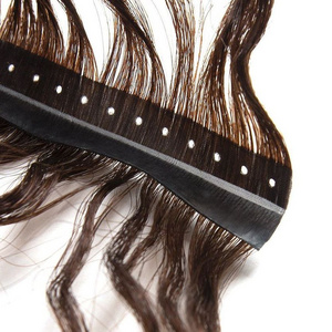 Weft Hair Extension New Design Invisible Hole PU Flat Weft Double Drawn Hole Genius Weft