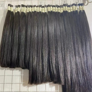 Blue Color Raw Indian Tample Hair And Burmese Raw Hair Bulk Cambodian Raw Hair