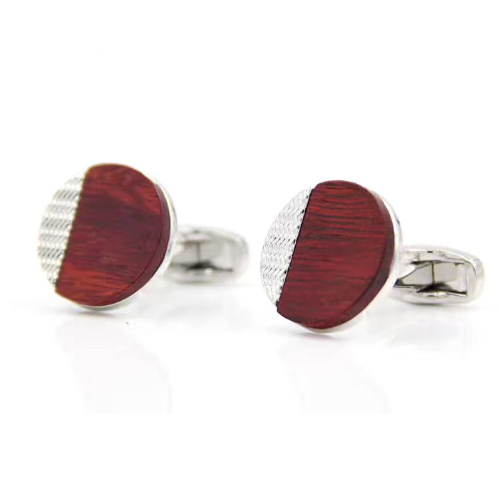 New cool fashion design wood cufflink for men with cufflink box